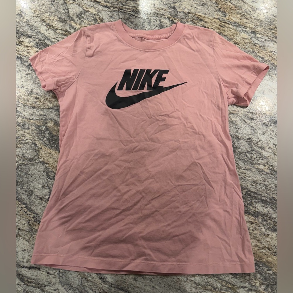 Nike Blush Pink Tee with Black Logo
